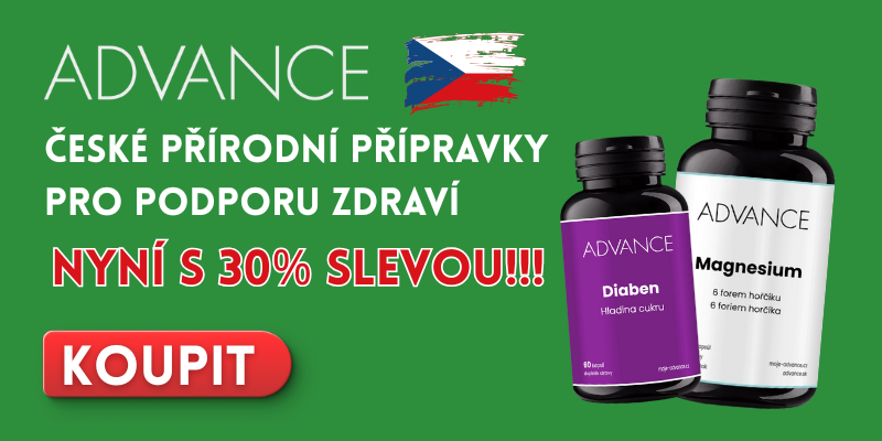 Advance – české přírodní přípravky pro podporu zdraví, nyní s 30% slevou